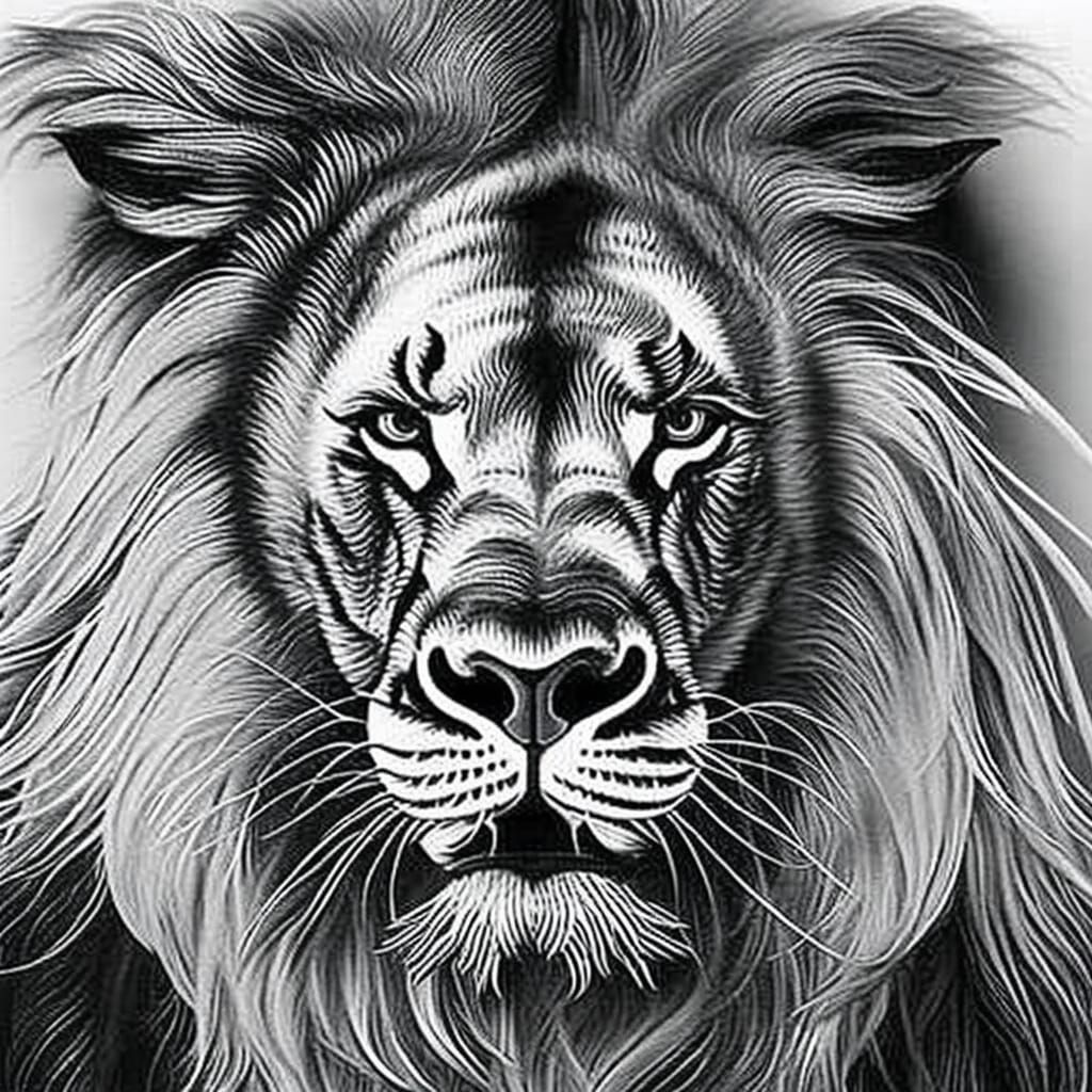 Dragon and Lion Hybrid Logo Design