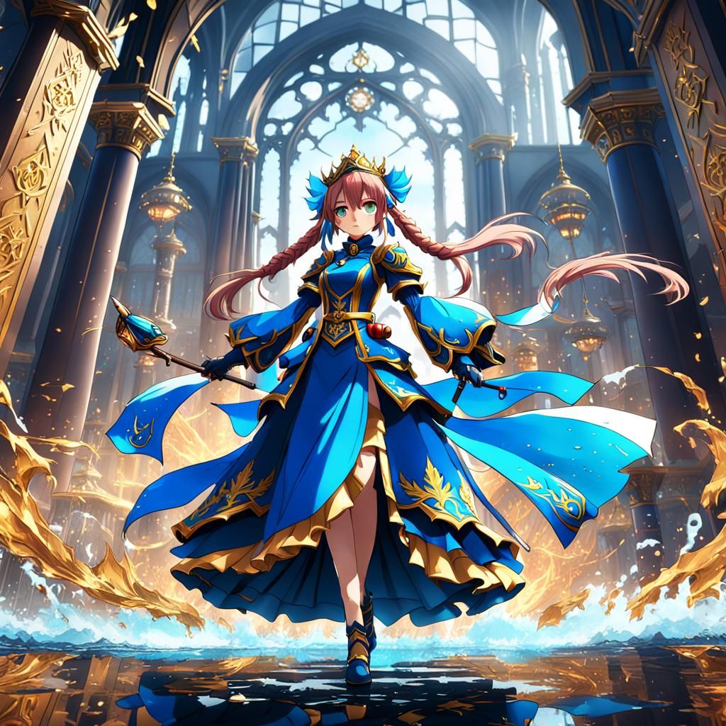 Anime Royal Girl in Detailed Fantasy Art