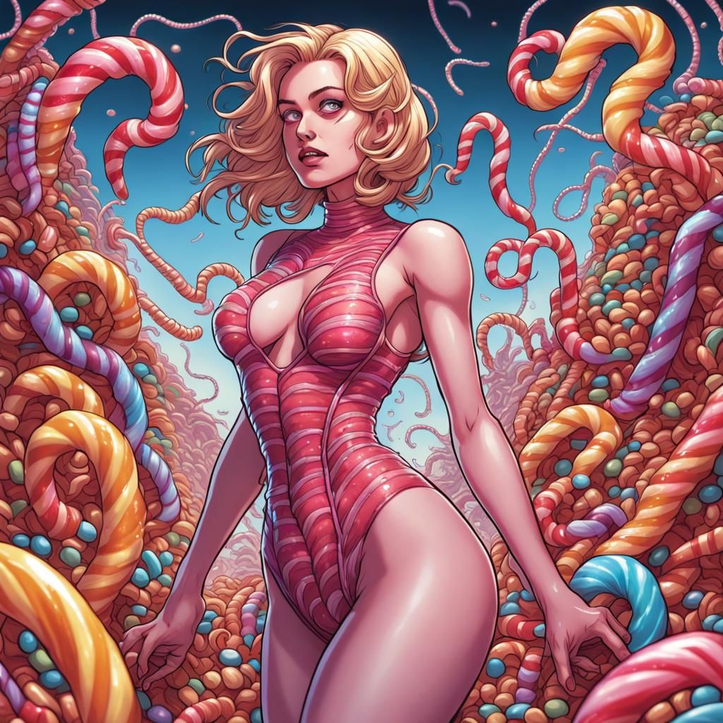 The Gummie Worm queen awakens.