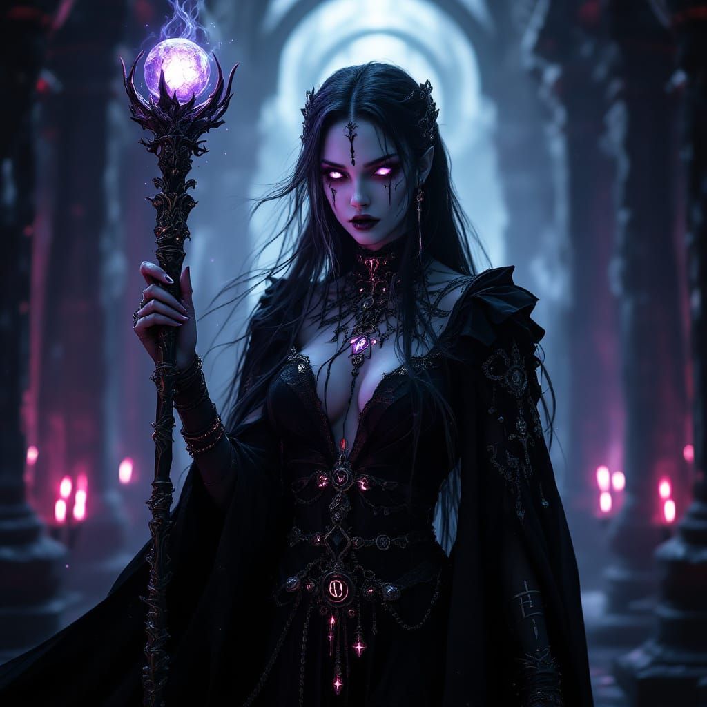 Dark Priestess Velithra in Gothic Soul Temple