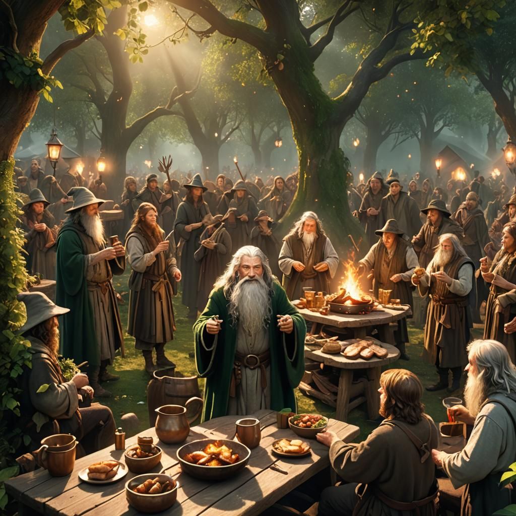 Gandalf's Magical Hobbit Barbecue: 3D Game Art