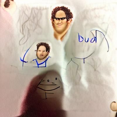 Caricature Drawing of Two Famous Actors