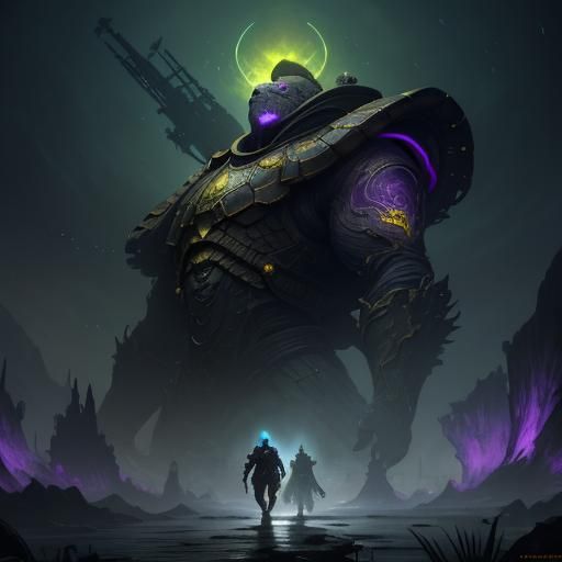 Turtle House in Mystic Sci-Fi Dark Fantasy