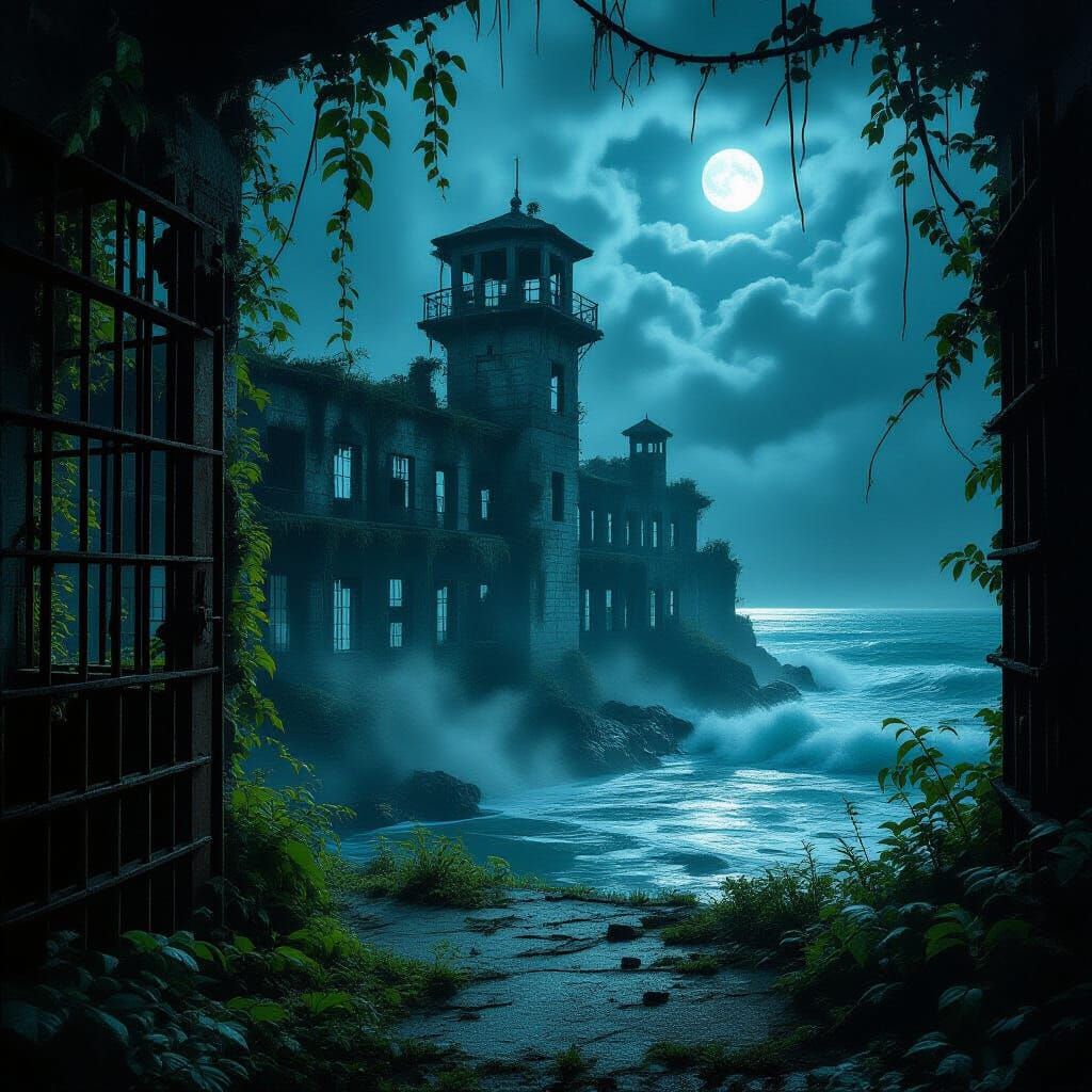 Abandoned Island Prison Reclaimed by Jungle