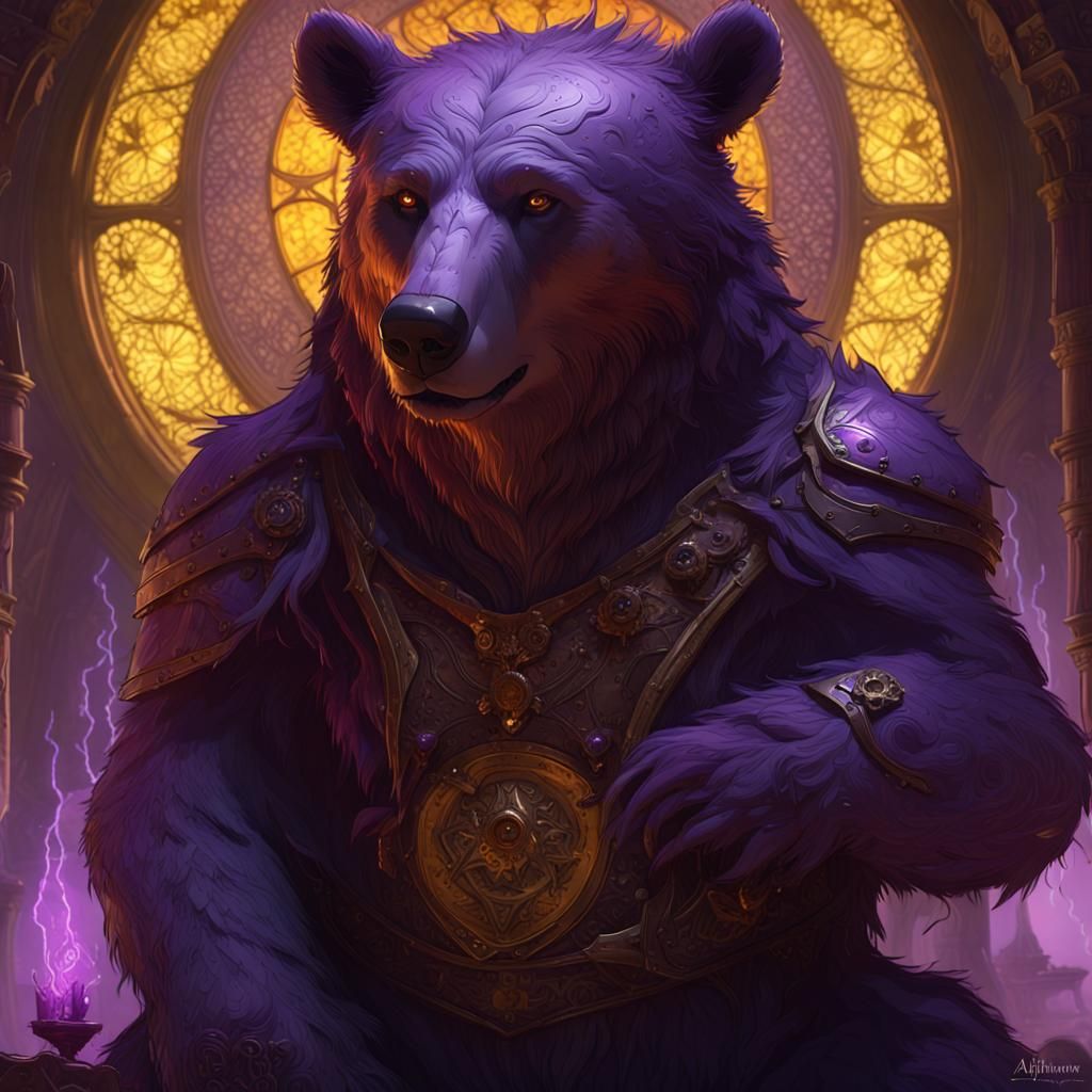 Bear's Spirit: Dark Fantasy Concept Art