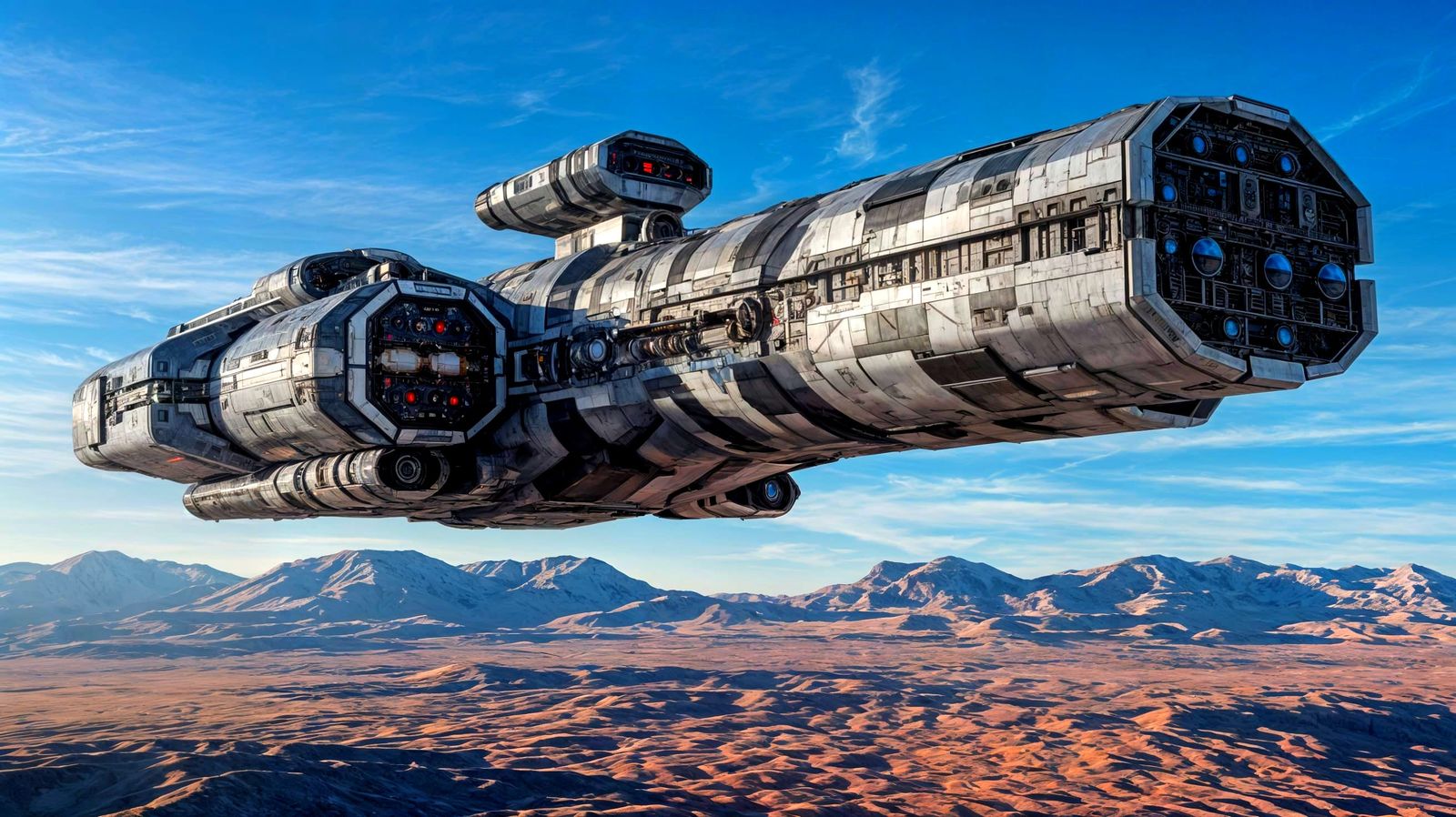 Hyper-Detailed Sci-Fi Masterpiece in Tetradic Color