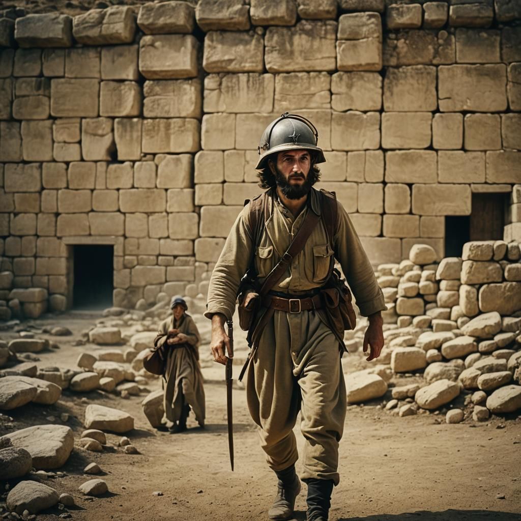 Ancient Israel Soldier in Cinematic Style