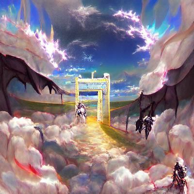 Ethereal Celestial Gateway to Heaven