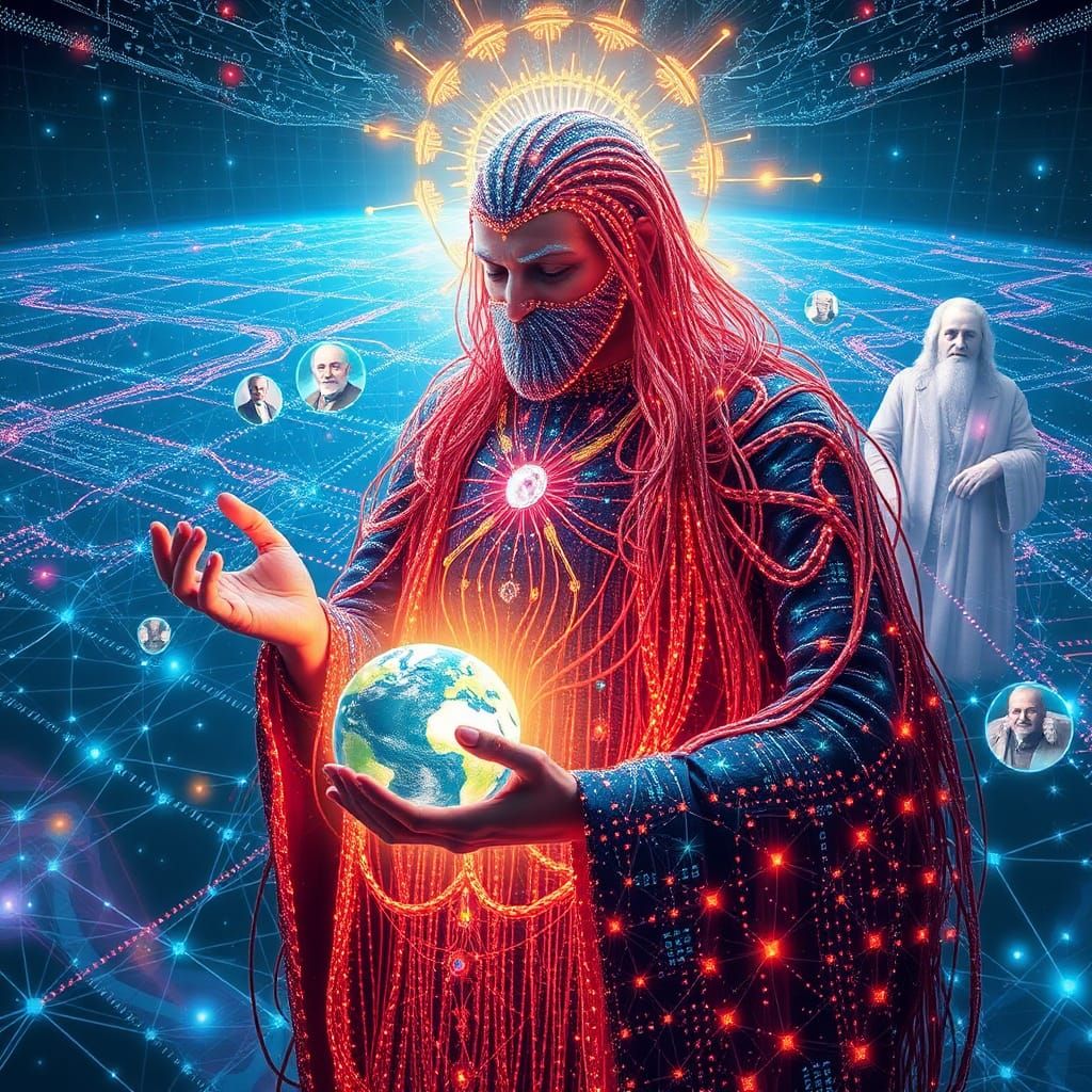 Cosmic Deity of Code Presides Over Digital Realm