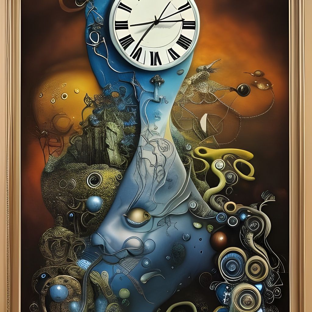 Surreal Clock of Time, Space, and Reality