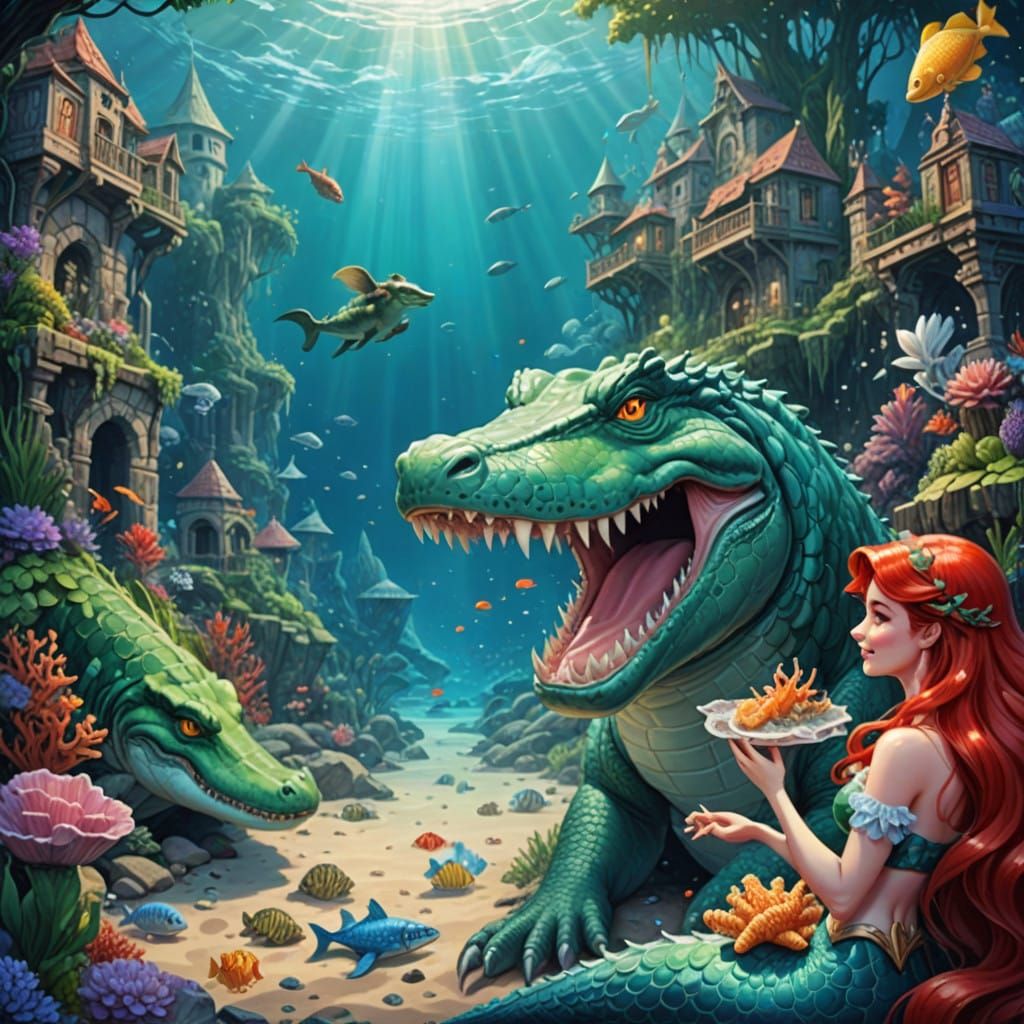 Ariel and Burt: Unsettling Tropical Beach Scene, in a Hyperr...