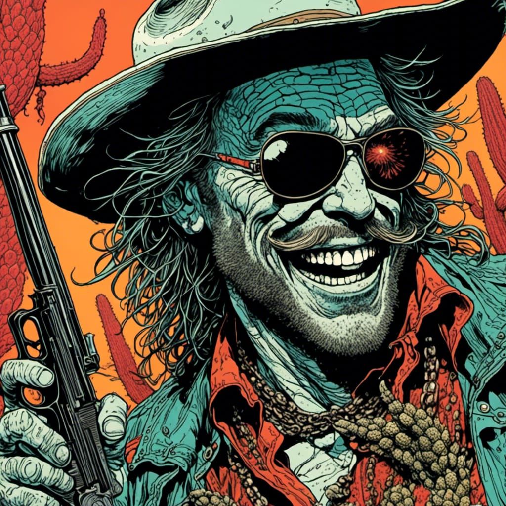 <lora:Gonzo XL:0.7> <lora:Strong Expression:1.0> hyperdetail...