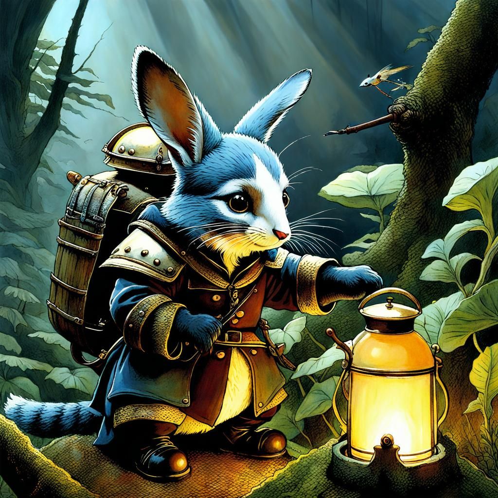 Ethereal Fairytale Scene in Jean-Baptiste Monge Style