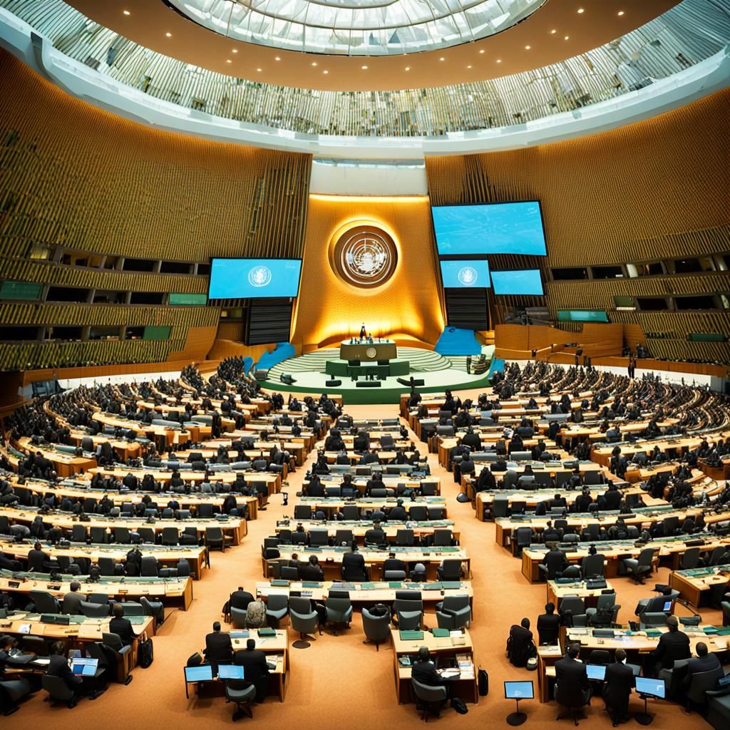 United Nations Assembly Addressing Global Issues