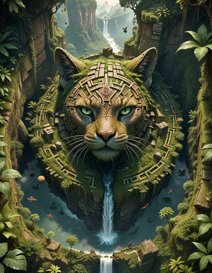 ruins in the shape of a cat’s face