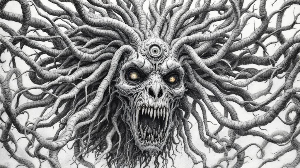 Surreal Monster in Post-Apocalyptic Wonderland