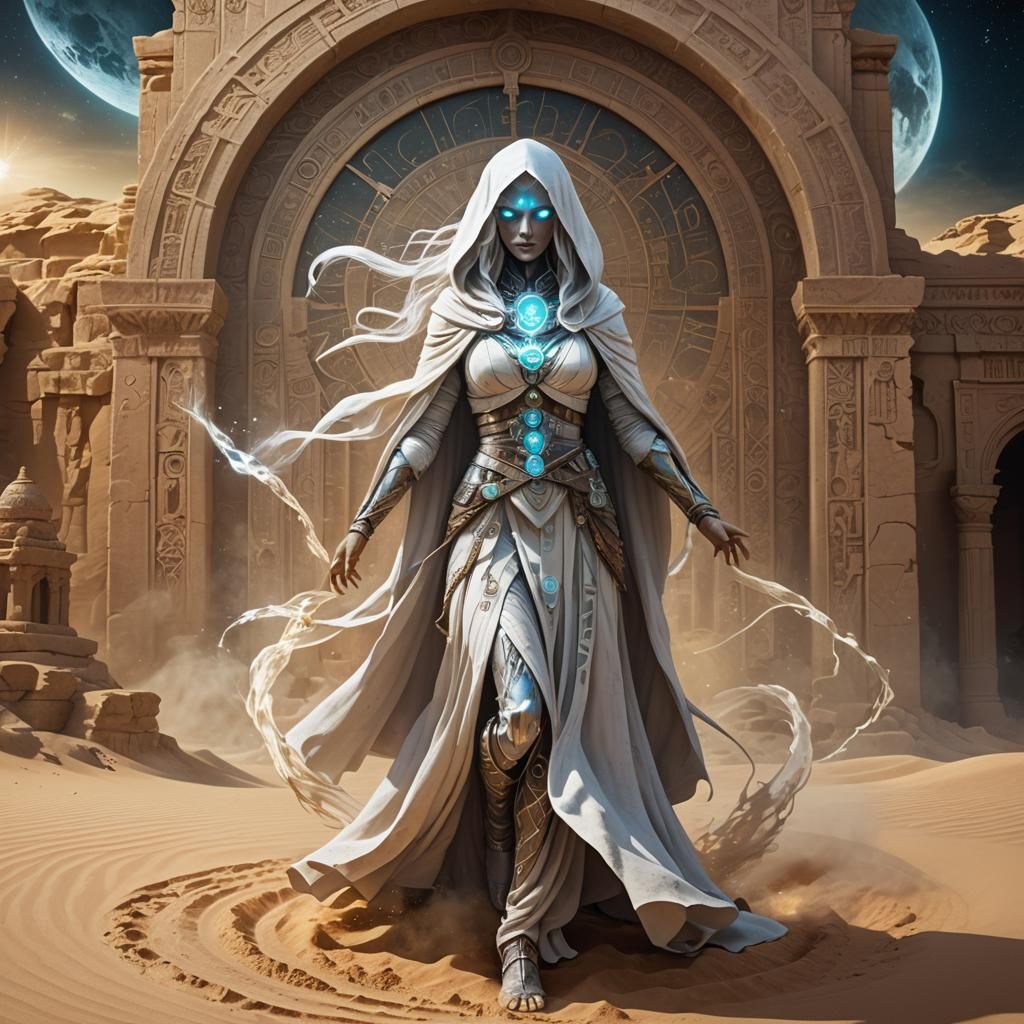 Ancient Spectral Goddess of Time and Sands