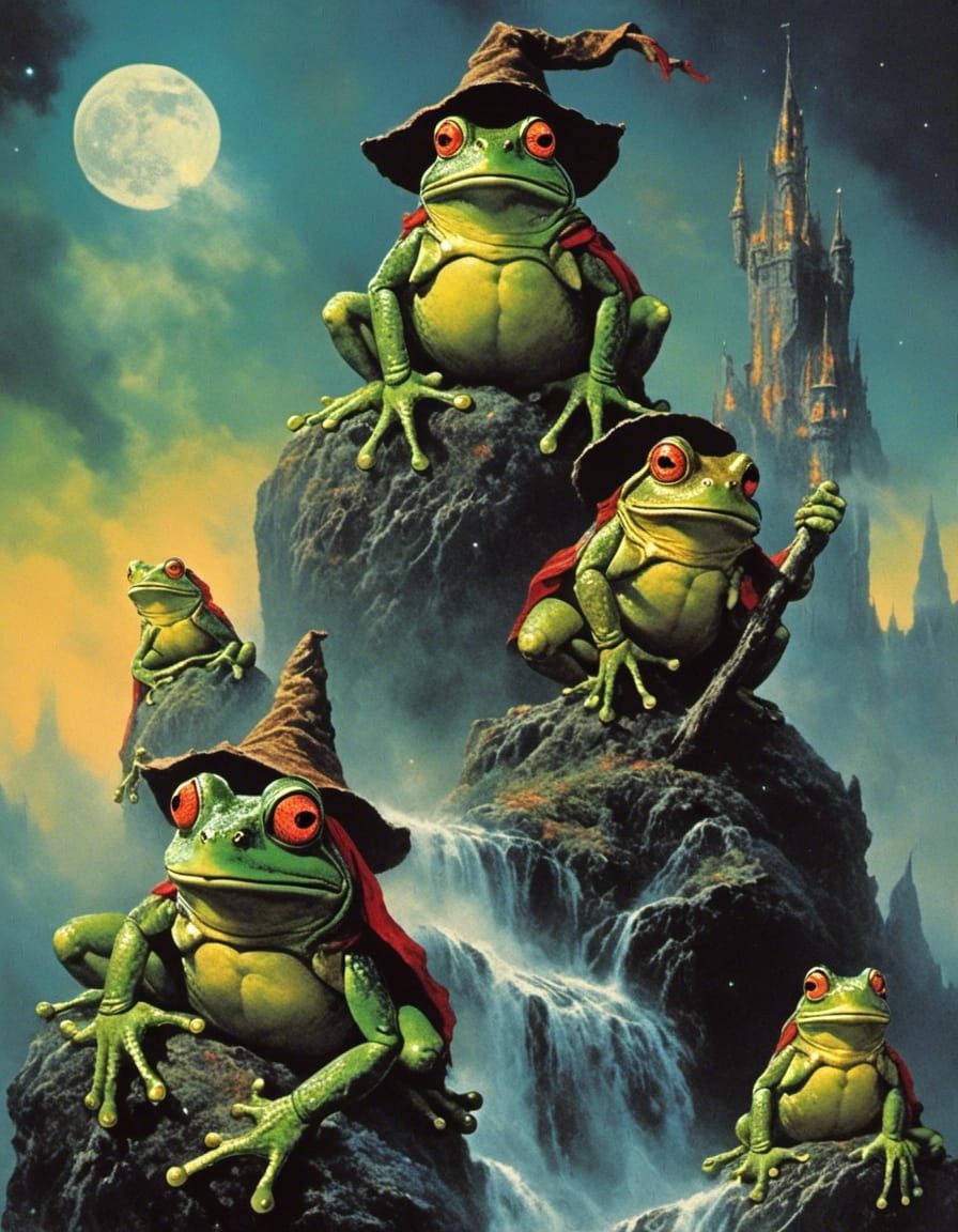 Wizard Frogs' 70s VHS Adventure