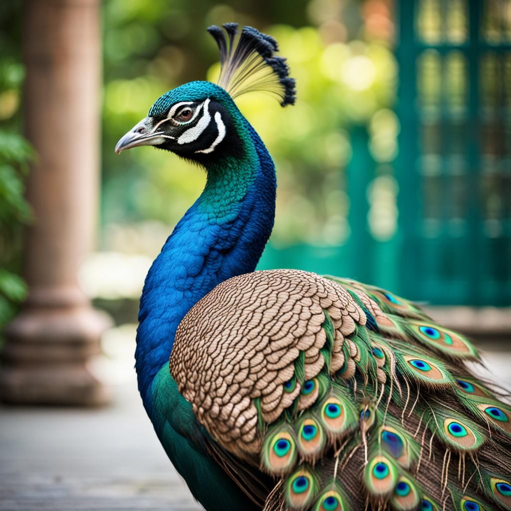 Beautiful Peacock in Rural Pakistan
