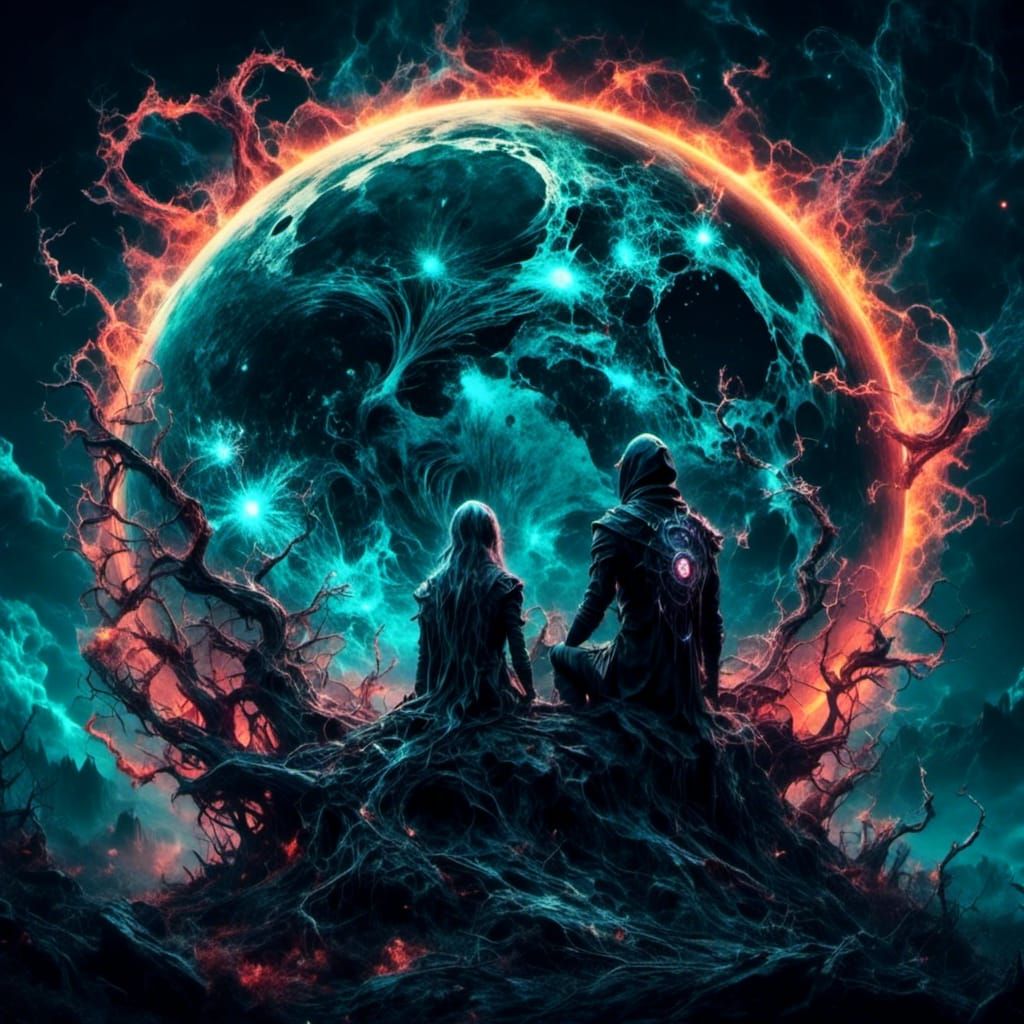 Spectral Embrace of Sun and Moon