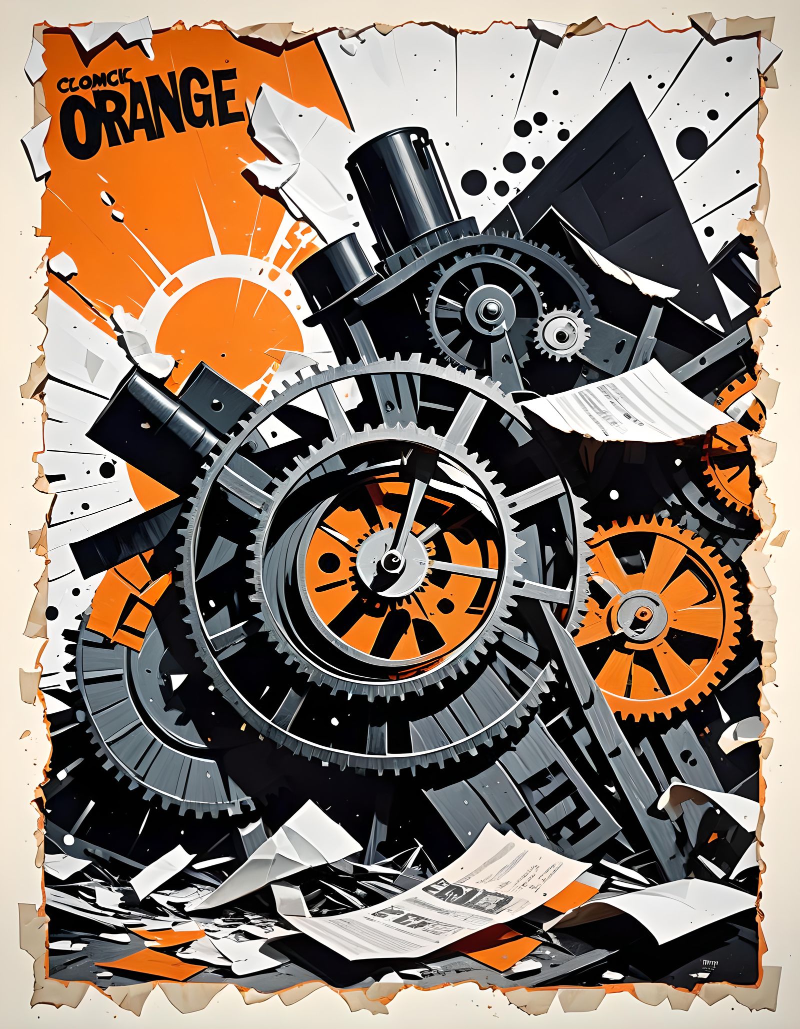 Comic Noir Expressionist Movie Poster