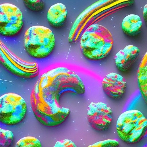 Astral Cosmic Space Cookies by Pablo Amaringo