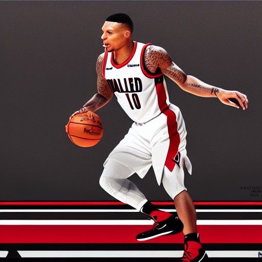 Detailed Matte Painting of Damian Lillard