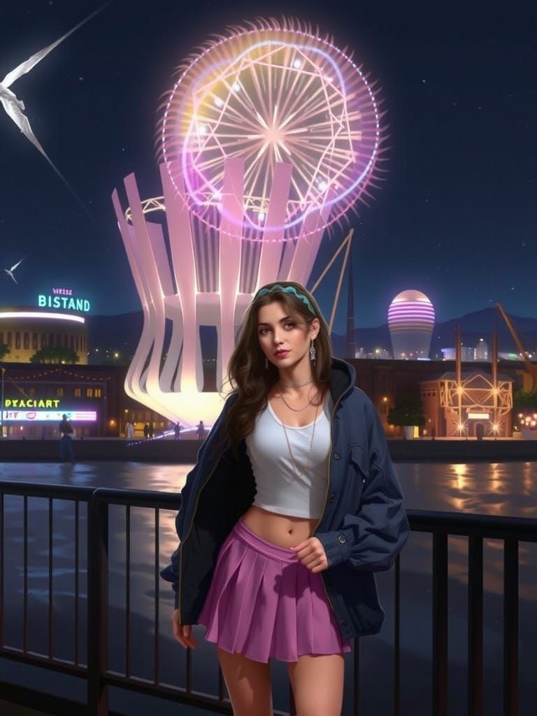 Vibrant Cityscape in Digital Art