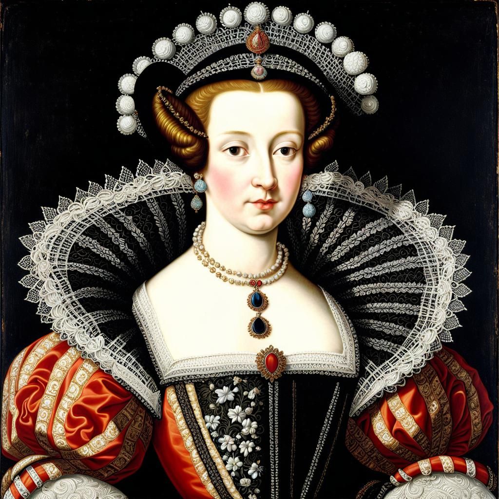 Portrait of a Duchess in Baroque Style