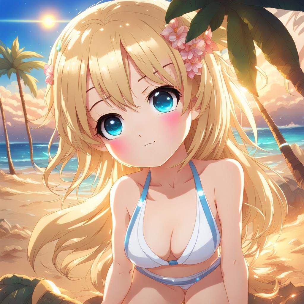 At Lovely Sunny Beach with Shinna...