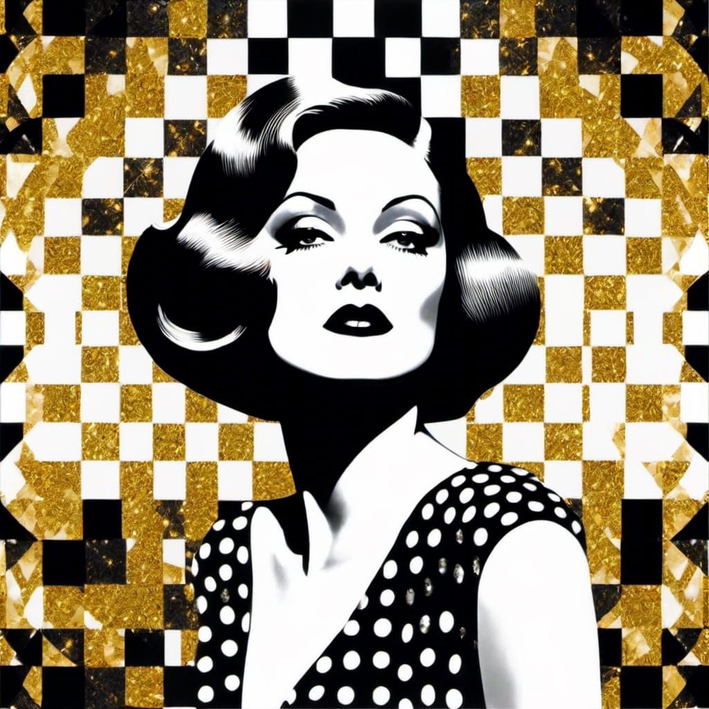 Art Deco Matrix: A Sparkling 1920s Illustration