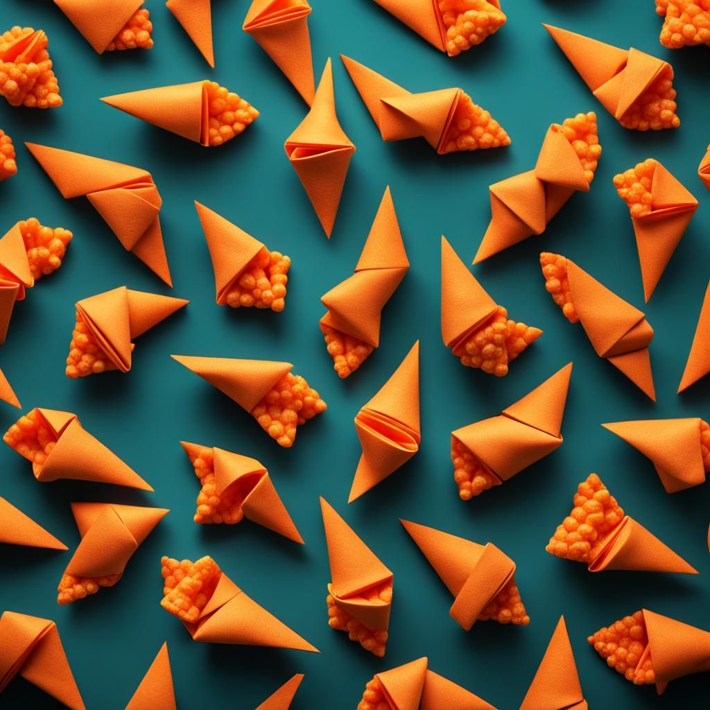 Thanksgiving Cheetos Origami Papercraft in 8K