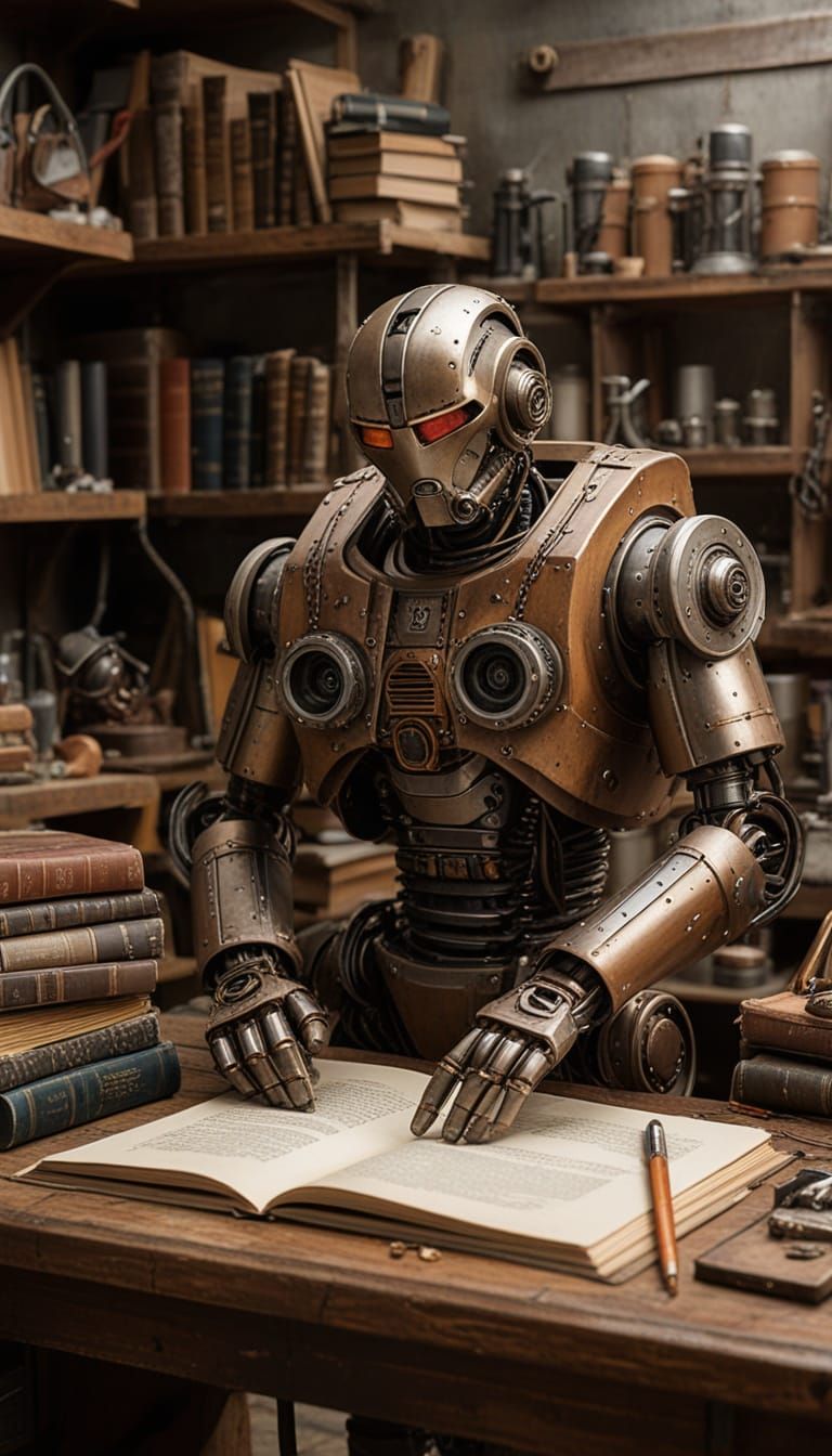 Steampunk Time Traveler Builds Robotic Marty McFly in Vintag...