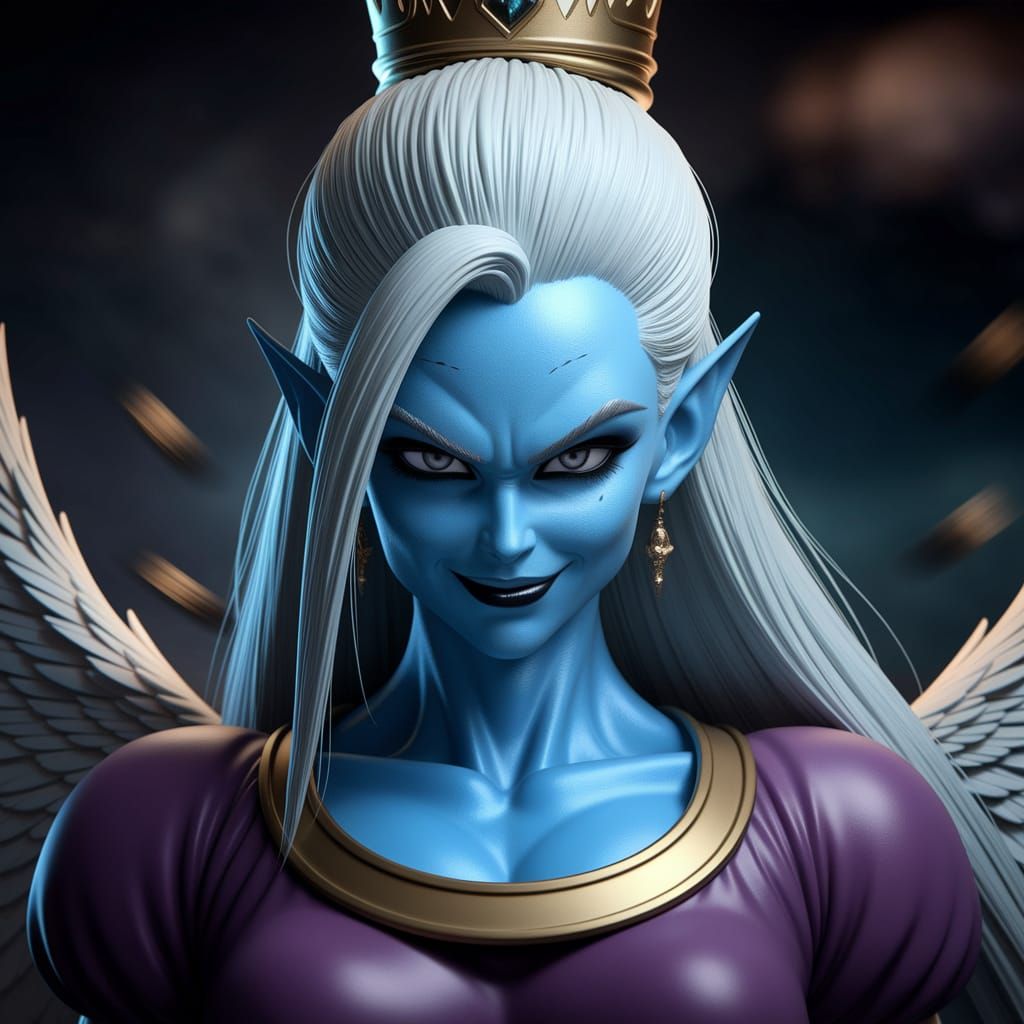 Gothic Angel Vados in Cinematic Hyperrealism