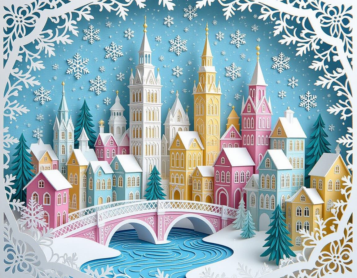 Paper City in Winter