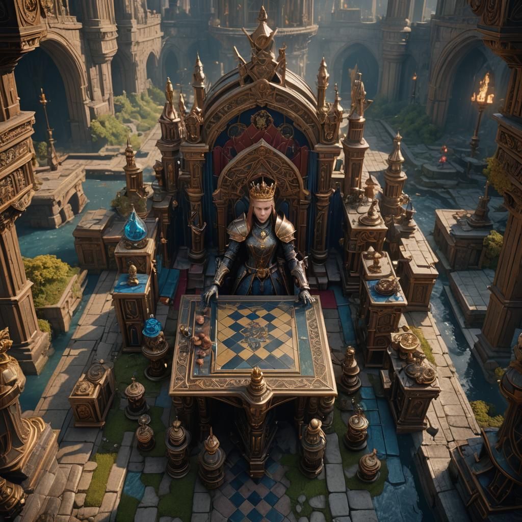 Queen's Gambit: Detailed Fantasy Concept Art