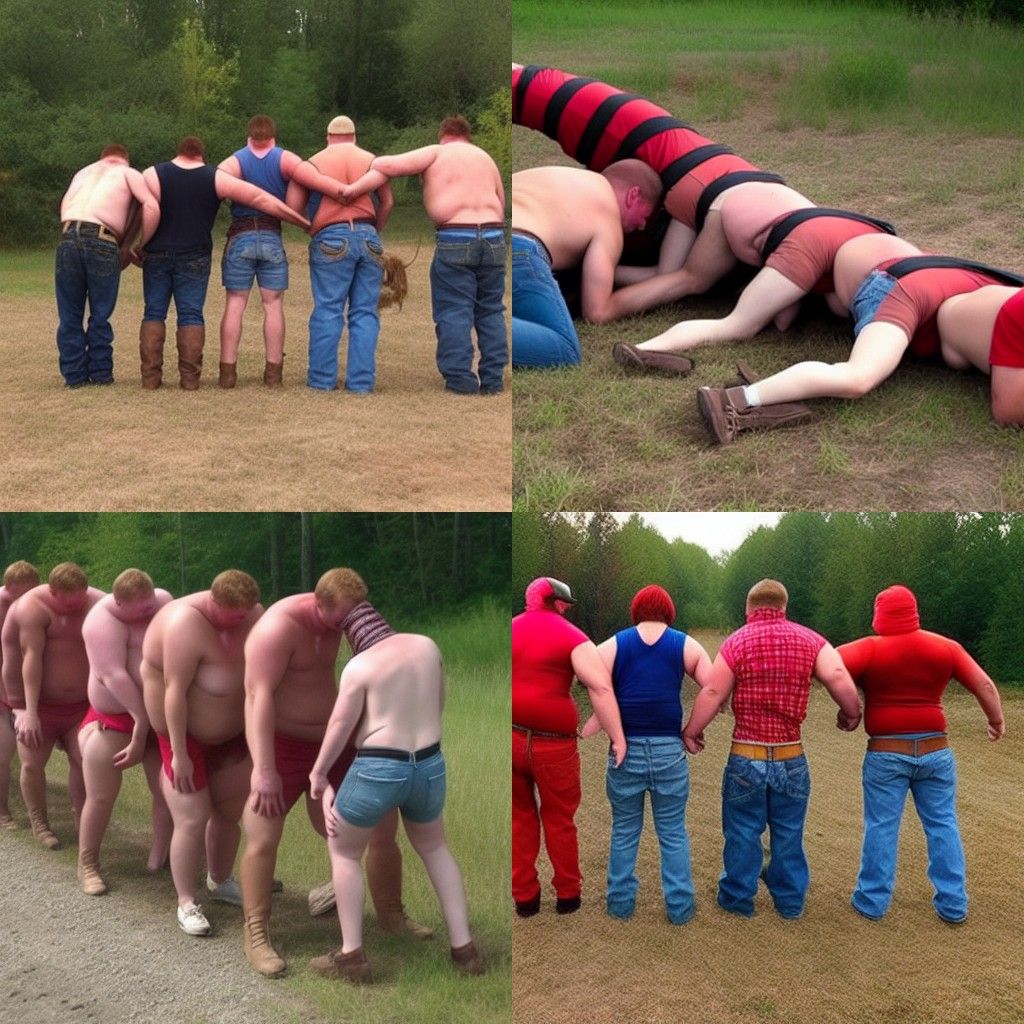 Disturbing Human Redneck Centipede Concept