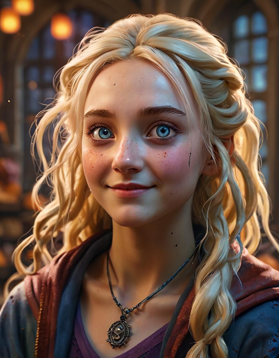 Luna Lovegood Halloween Celebration at Hogwarts