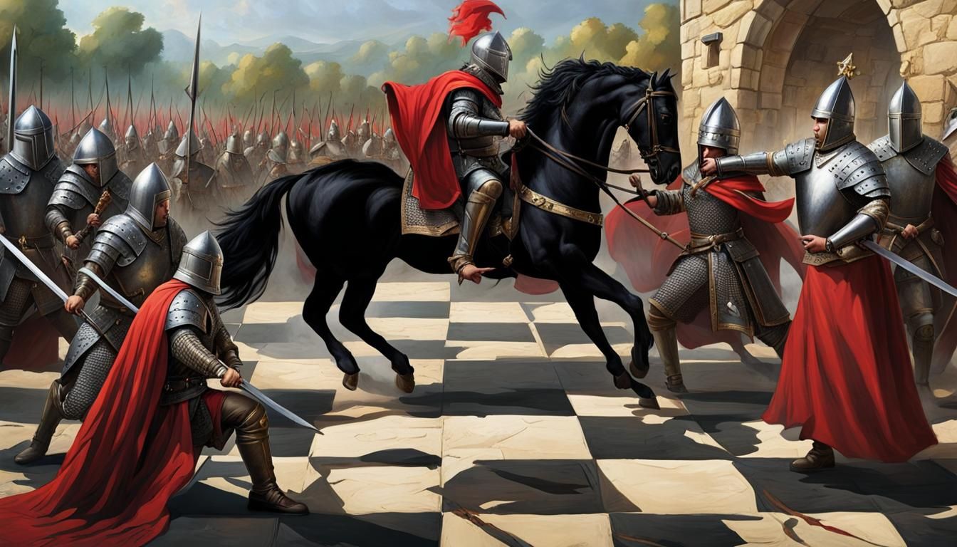 An all out chess attack to get access to the king