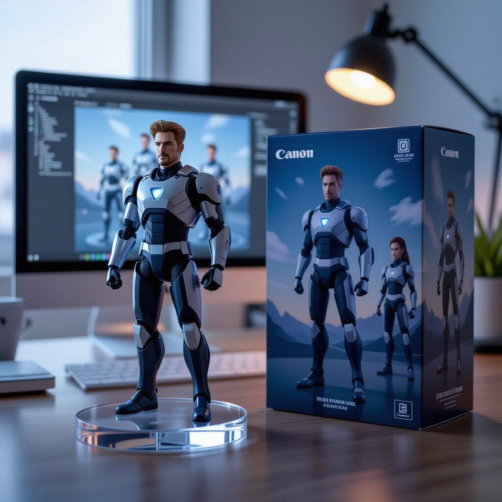 Realistic 1/7 Scale Figurine with 3D Modeling Display