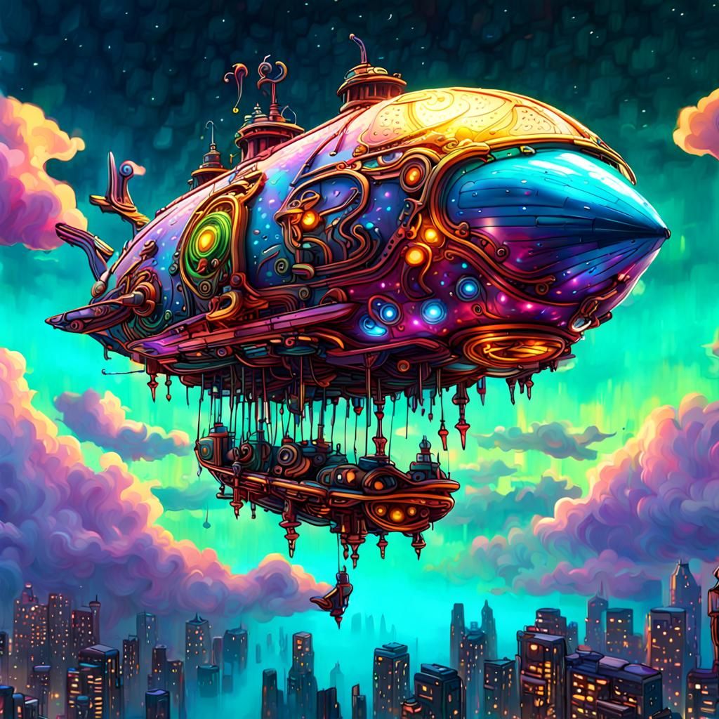Funky Futuristic Flying Machine
