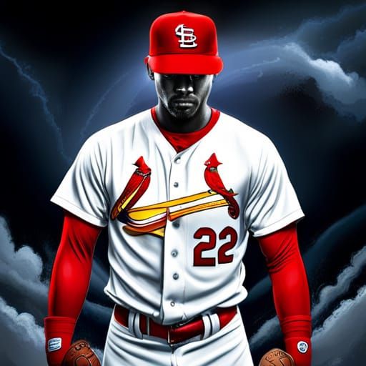 Cardinals Jersey: Graffiti Art Style