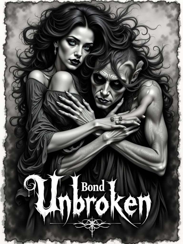 Haunting 1960s Movie Poster of Sinister Woman and Man