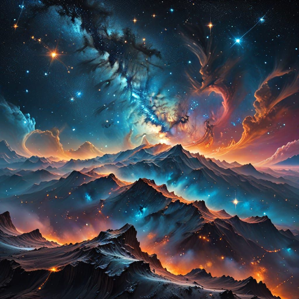 Cosmic Vortex in Vibrant Hues