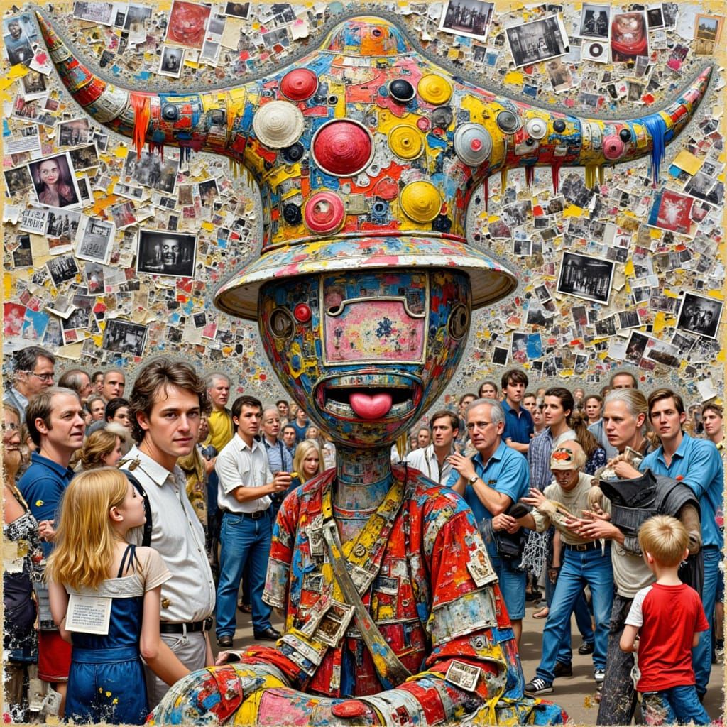 Abstract Urban Landscape with Strange Elements