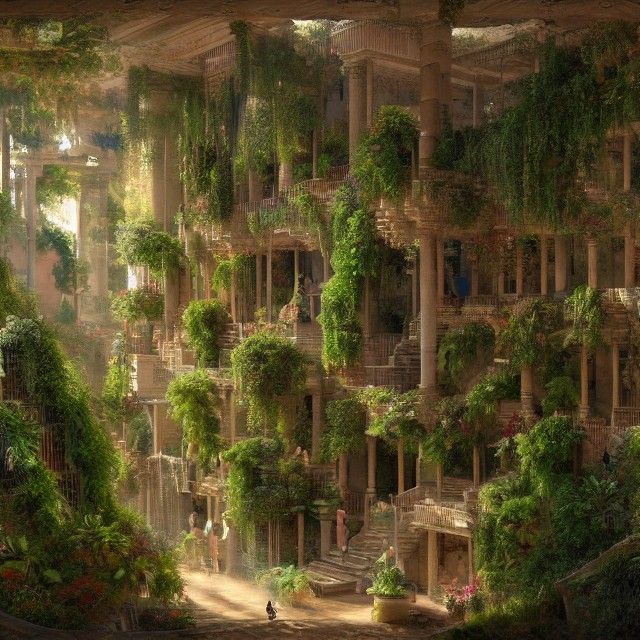 Hanging Gardens of Babylon in 3D
