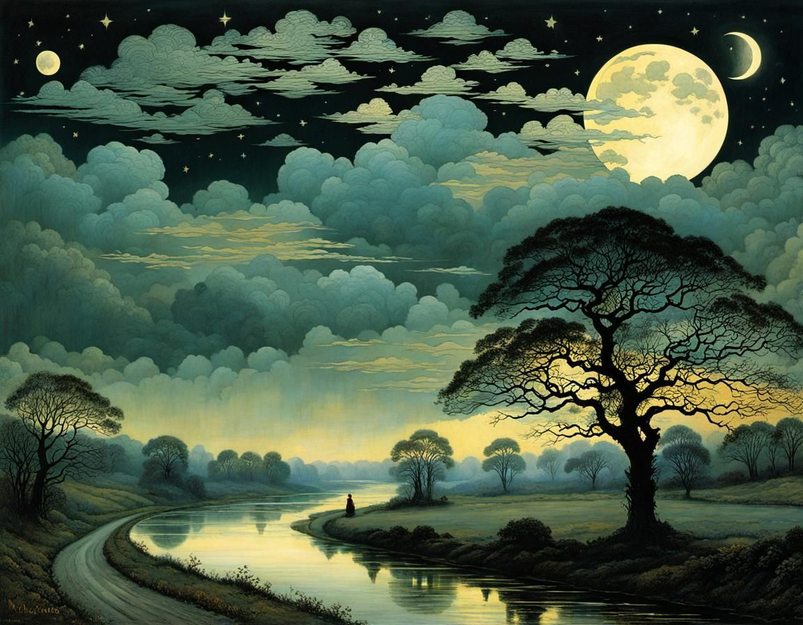 Ornamental Clouds Compose Evening Love Song