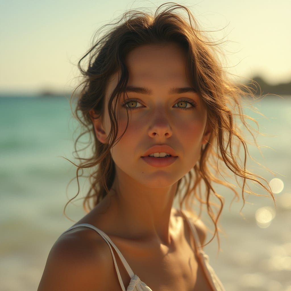 Portrait Challenge: Hyperrealism with Dreamy Summer Nostalgia