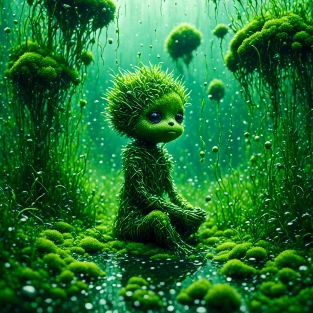 Petrichor <lora:Grass:1.0> <lora:Downpour:1.0> <lora:Succule...