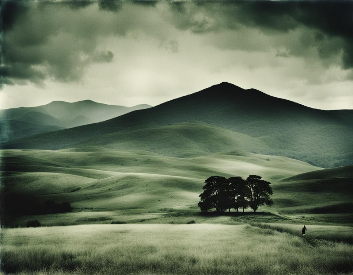 Landscape in Moody Northern Renaissance Style